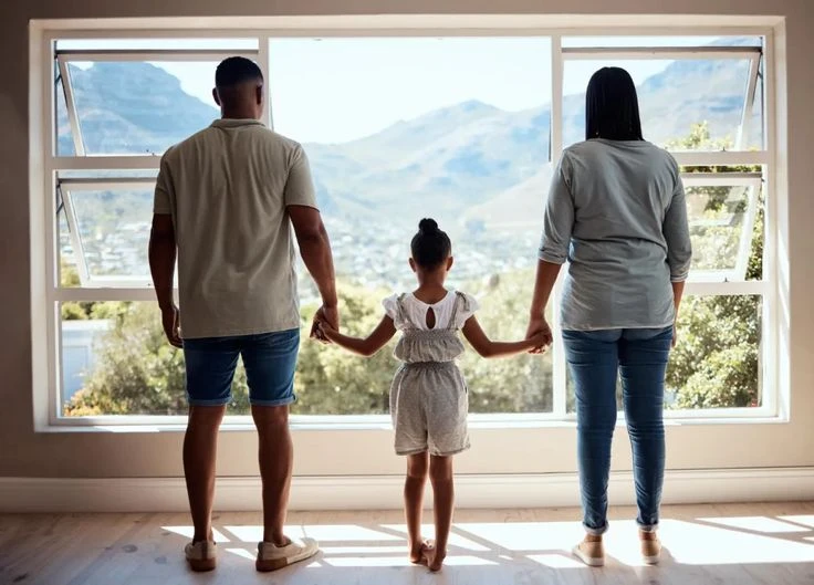 Secure family enjoying peace of mind in their protected home thanks to proper financial planning and mortgage protection insurance

