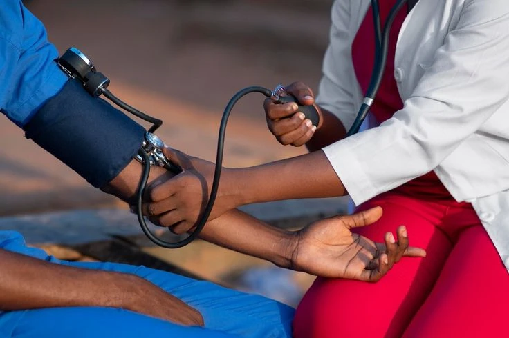 doctor blood pressure checkup