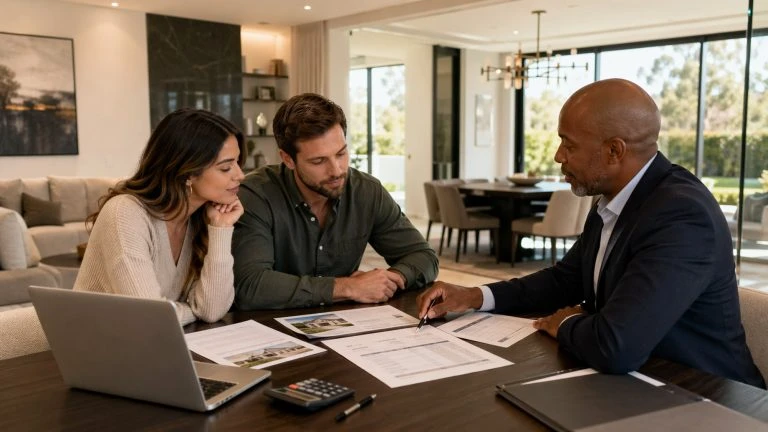 Core Capital vs. Excess Capital Framework: The Essential Strategy for Building Generational Wealth financial advisor and couple reviewing core capital framework and estate planning strategy