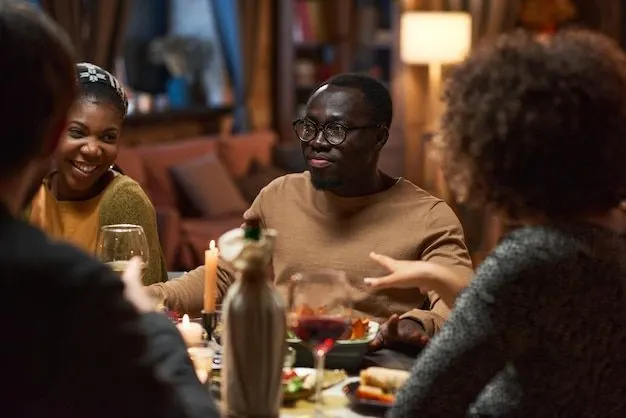 family dinner table conversation